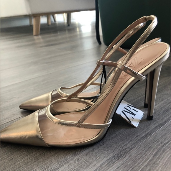 Golden Stilettos by Zara - Picture 2 of 2